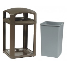 35-Gallon Landmark Dome-Top Ashtray Trash Container