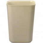 40-Quart Fire Resistant Wastebasket Beige