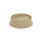 Untouchable Containers Round Swing Top Lid Beige