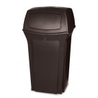 35-Gallon Ranger Waste Container Brown