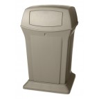 Ranger Two Door Trash Receptacle Beige