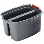 19-Quart Double Pail Gray