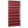 Red Plastic Storage Bin Steel Shelving Systems