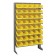 Single Sided Pick Rack with Bins - Yellow