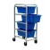 Tub Rack with 4 Blue Tubs