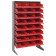 Single Sided Pick Rack with Bins - Red