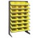 Single Sided Pick Rack with Bins - Yellow