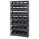 Plastic Storage Bin Steel Shelving System Black