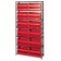 Red Plastic Storage Bin Steel Shelving Systems