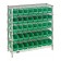 Plastic Storage Bin Wire Shelving Units Green