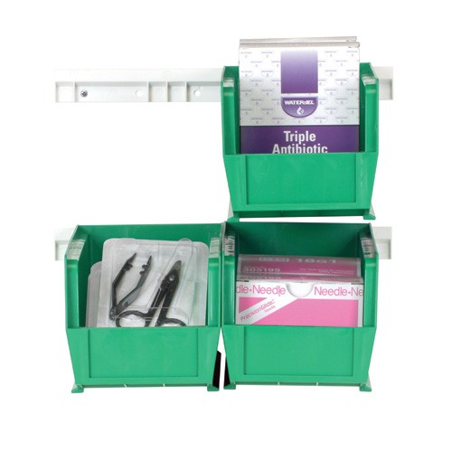 Medical Storage Bins & Wall Mount Rails HNS230 107/8 x 51/2 x 5