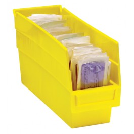 Plastic Shelf Bins QSB201 Yellow