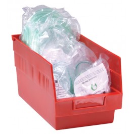 Plastic Storage Bins Red