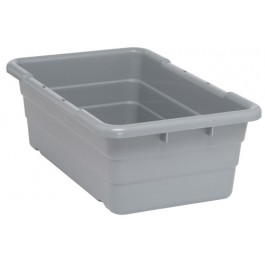 Plastic Cross Stack Tubs Gray