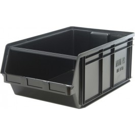 Black Stackable Medical Storage Container