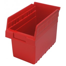 Plastic Shelf Bin QSB802 Red