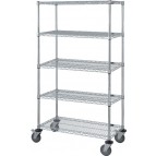 5 Shelf Wire Shelving Cart