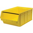 Stacking Medical Storage Container QMS743 Yellow