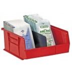 Plastic Medical Storage Bins QUS235 Red
