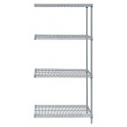 Gray Epoxy Wire Shelving Add-On Kit