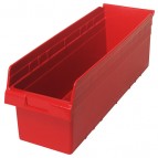 Plastic Shelf Bin QSB814 Red