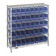 Medical Storage Bin Wire Shelving Units Blue