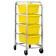 Tub Rack with 4 Yellow Tubs