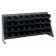 Black Plastic Storage Bin Bench Rack Systems