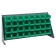 Green Plastic Storage Bin Bench Rack Systems