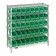 Medical Storage Bin Wire Shelving Units Green
