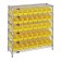 Medical Storage Bin Wire Shelving Units Yellow