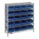 Medical Storage Bins Wire Shelving Units Blue