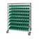 Catheter Carts with Plastic Bins Green