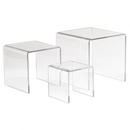 Set of 3 Acrylic Display Risers - ADR-S345