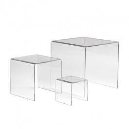 Set of 3 Acrylic Display Risers - ADR-S357