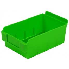 Shelfbox 200 Green Plastic Slatwall Bins