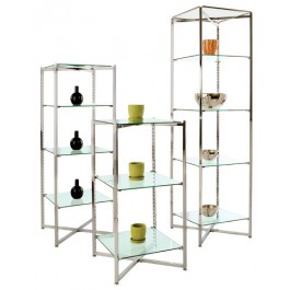 Folding Glass Tower Display