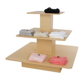 3-Tier Melamine Square Table