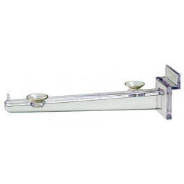 Polycarbonate Shelf Bracket w/ Suction Cups