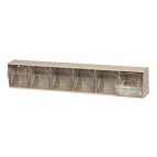 QTB306 Product Display Open Bins Ivory