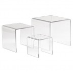 Set of 3 Acrylic Display Risers - ADR-S345