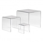 Set of 3 Acrylic Display Risers - ADR-S468