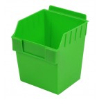 Storbox Cube Green Plastic Slatwall Bins