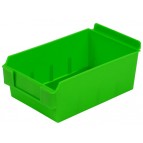 Shelfbox 200 Green Plastic Slatwall Bins