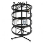 Round Rotating Metal 96 Pair Earring Stand