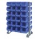 Blue Plastic Storage Bin Steel Rail Systems