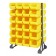 Yellow Plastic Storage Bin Steel Rail Systems