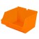 Storbox Big Orange Plastic Slatwall Bins