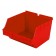 Storbox Big Red Plastic Slatwall Bins