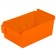ShelfBox 200 Orange Plastic Slatwall Bins